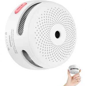DETECTEUR DE FUMEE- ZAYHO-Mini-Détecteur De Fumée Avec 10 Ans DAutonomie Détecteur De Fumée Conforme À La Norme En 14604