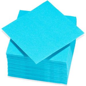 Serviettes de Table - GAPPY - 40 Grandes - Aspect Tissu - Couleur Turquoise