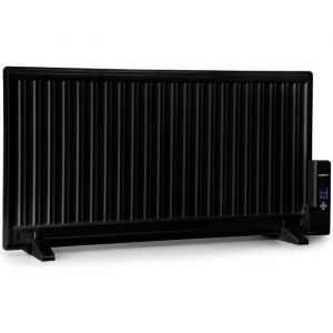 Radiateur électrique - oneconcept - radiateur bain dhuile 1000 W avec 3 niveaux de puissance - Chauffage dappoint Thermostat noir