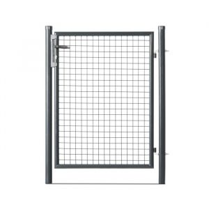 Portillon grillagé en acier galvanisé maille 50 x 50 passage L 1m x H1m00 Gris anthracite