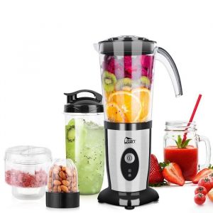 Mixeur Blender &eacute;lectrique - Uten - Noir - 220 Watts - 1.25L - Milk-Shake Jus de Fruits et L&eacute;gumes