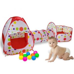 3 en 1 bébé parc piscine de balles Portable bébé clôture parc Tunnel pliable cour de jeu pour enfants jouer piscine tente avec panie