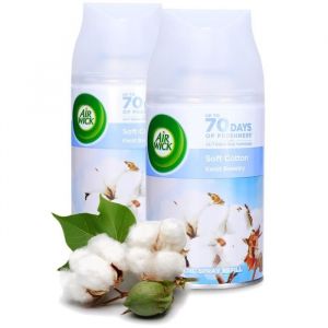 Désodorisant Air Wick Freshmatic au parfum Fleur de coton 250ml - 2 pièces