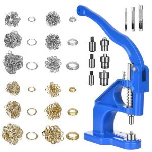 Pince &agrave; &oelig;illets Professionnelle avec Un Marteau  avec 3 matrices et 3000 &oelig;illets 6/10/12 mm Presse &agrave; &oelig;illets Presse &agrave; &oelig;illets