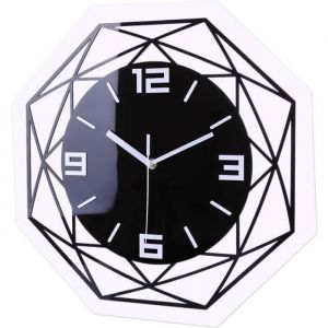 Pendule Murale Silencieuse 30CM 3D Horloge Murale Design Moderne Pendule Décoration Design Horloge Originale