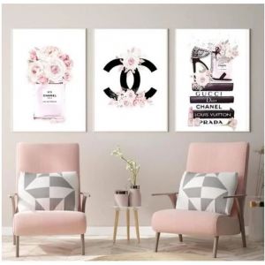 Peinture sur toile avec parfum de fleur affiche de maquillage tableau dart mural imprimé décor de chambre moderne 30x40cm sans cadre