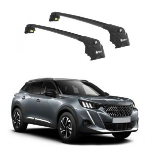 Barres de Toit TURTLE AIR-2 PEUGEOT 2008 ALL 2020 2021 2022 2023 2024 (SUV) Noir