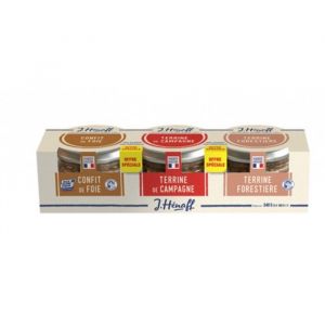 Henaff Lot de Terrines et Confit Classique 3 x 180g 1 lot