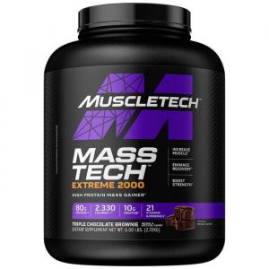 Hard gainer MuscleTech - Mass-Tech Extreme 2000 - Triple Chocolate Brownie 2720g
