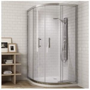 CABINE DE DOUCHE ARRONDIE 80X80CM TRANSPARENT