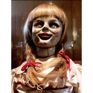 ZLB502 Poup&eacute;e dhorreur AnnabelleDIY 5D Diamant Peinture Diamant Rond Broderie Mosa&iuml;que Craft Kit Taille:40x50CM