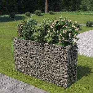 Economique Haute qualité Jardinière à gabion Acier galvanisé 180 x 50 x 100 cm