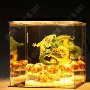 TD&reg; Support de boule de cristal Dragon Ball Shenlong Bo&icirc;te faite &agrave; la main Mod&egrave;le Shenlong 3.5cm &Eacute;tag&egrave;re Dragon Ball Bo&icirc;te dafficha