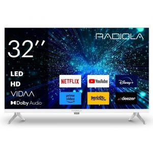 RADIOLA - RA32A2W - TV HD 32(81cm) - Smart TV Vidaa - 1366x768 Px - HDMIx3 - Dolby audio - Netflix - Blanc