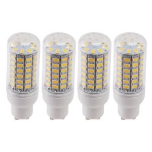 4X GU10 10W 5730 SMD 69 LED Ampoules LED Lumiere de Mais LED Lampe Economie DEnergie 360 Degres 200-240V Blanc