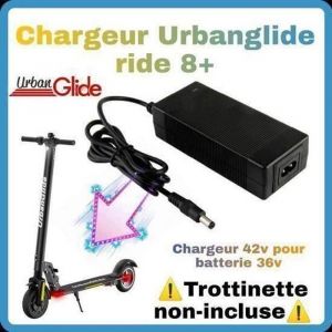 Chargeur pour trottinettes &eacute;lectriques - Urbanglide - 8 plus - 42V - Blanc