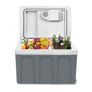 Aufun 48L Glaci&egrave;re avec roues pour garder au chaud et au froid mini-r&eacute;frig&eacute;rateur 12 V et 230 V avec mode ECO