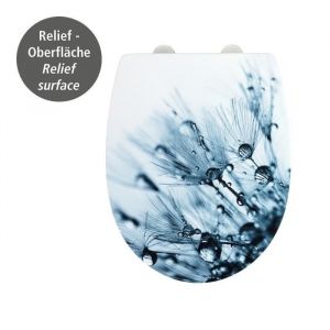 WENKO Abattant WC Original Sereno Abattant WC avec frein de chute clipsable fixation inox Thermoplastique Multicolore
