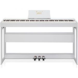 Piano numérique 88 touches Piano électrique 128 styles MIDI In/Out USB - Blanc
