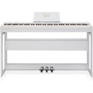 Piano numérique 88 touches Piano électrique 128 styles, MIDI In/Out, USB - Blanc