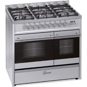 Cuisini&egrave;re &eacute;lectrique &agrave; gaz - GURARI - GCH E 916 X - 90 cm - 2 fours - 8 fonctions