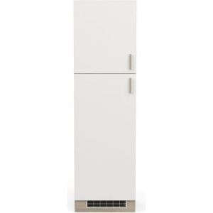 Colonne de cuisine coloris chêne kronberg, blanc - Longueur 60 x Hauteur 206,90 x Profondeur 60 cm