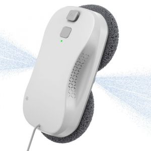 Robot Laveur Vitre Electrique Robot Nettoyeur de Vitres avec Double Pulv&eacute;risation deau  Navigation Intelligente T&eacute;l&eacute;commande