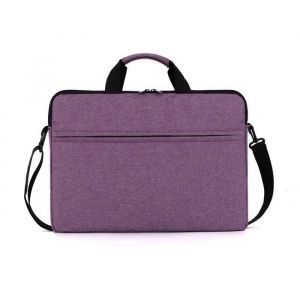 Sacoche Housse Ordinateur Portable 17 Pouces - Nylon - Anti-Choc Ultra-L&eacute;ger 2 Poches - Violet - Id&eacute;ale Voyage & Quotidien