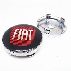 Lot de 4 cache-moyeux de roue 60 mm pour FIAT 500 accessoires de voiture couvercle de moyeu badge emblème autocollants ~6638