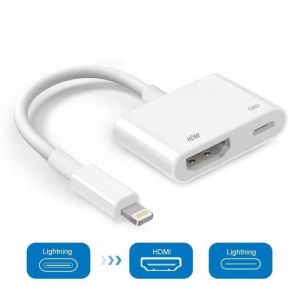 Remplacement Lightning vers HDMI Adaptateur AV num&eacute;rique 1080P pour iPhone iPad