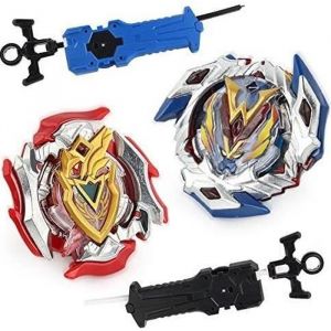 Toupie Gyro Combat Gyroscope 2 Gyros avec 2 Lanceurs Toupie de Combat Burst Turbo Spinning Tops Cadeaux pour Enfants