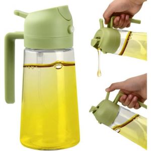 Vaporisateur dhuile et de vinaigre2 in 1 Spray Huile Spray Huile CuisineGlass Olive Oil Dispenser Pulvérisateur Spray Bouteille