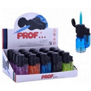 Prof 1 Briquet TEMPETE Turbo Rechargeable Flamme Bleue 6 CM Tempête Chalumeau Torche