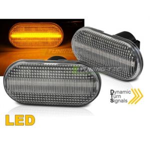 Paire Clignotant Repetiteur Renault Twingo 1993 a 2007 Chrome Led Dyn-34597685