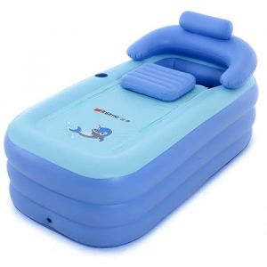 Intime Pliable Gonflable Adultes Chauds Baignoire Enfants Piscine Gonflable Bleu