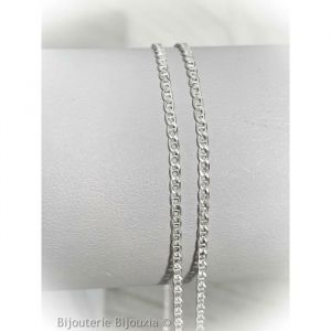 Chaîne de cou - Bijouxia - Maille Marine - Argent Massif 925 - 50 cm - Poinçonné NEUF