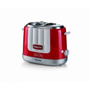 Appareil &agrave; hot dog - ARIETE - 206 - 650 W - 4 compartiments - Rouge