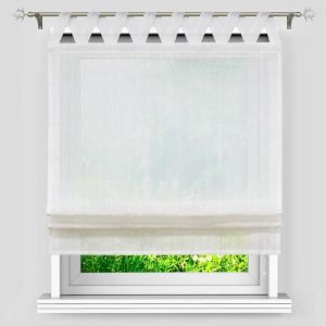Store enrouleur voilage bateau transparent lin de fenêtre cuisine salle de bain -L-H 80 x 140 cm