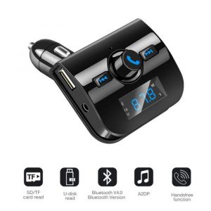 Transmetteur Bluetooth FM MP3 pour IPHONE 12 Pro Voiture Lecteur Kit main libre Sans Fil Musique Adaptateur Allum