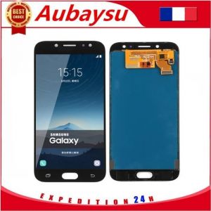 Ecran complet pour Samsung Galaxy J7 2017 SM-J730F noir vitre tactile + écran LCD + kit outils