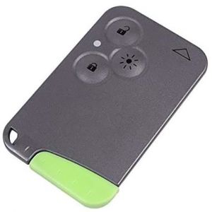 Coque Carte de Clé Plip 3 Boutons Compatible pour Mégane2 Laguna2 Scenic2 Clio3 Modèle Phare/FEU avec Lame