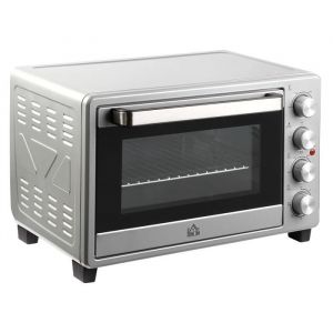 Four Electrique 32L 1600 W Four Posable avec avec Grille et Plateau Inclus Four Convection Minuteur 0-60 min