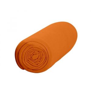 Drap housse - LA MAISON DAMELIE - INTIMITY - Mandarine - 160x200 cm - 100% coton
