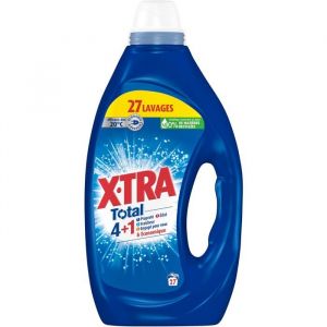 Lessive Liquide - XTRA - Total 4 plus 1 - 27 Lavages - Fra&icirc;cheur Longue Dur&eacute;e