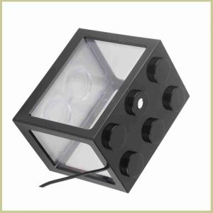 Cocosity petit aquarium Cocosity Mini aquarium D&eacute;corative d&eacute;corative d&eacute;corative de table de th&eacute; &agrave; la animalerie aquarium Noir