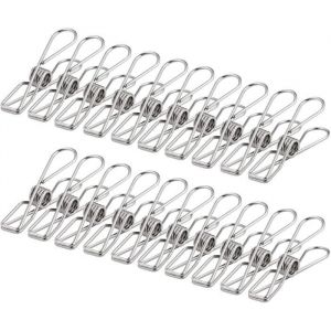 PANIER A LINGERuesious Pinces &agrave  Linge INOX 100 pi&egrave ces 60mm Pinces incassables Inusable ne Rouille Pas Pinces(6 cm)434