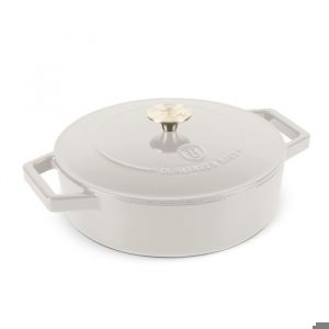 Po&ecirc;le en fonte - BERLINGERHAUS - BH-6530 - 26 cm - Couleur cr&egrave;me - Multifonctionnelle