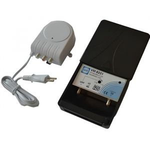 Kit Amplificateur de M&acirc;t LTE WISI VM 8351 - 1 Entr&eacute;e UHF Gain 35 dB 2 Sorties TV