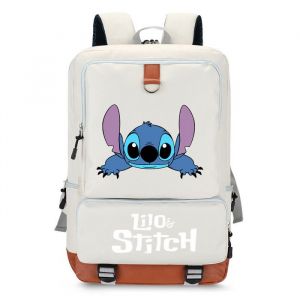 Stitch Sac à Dos pour EnfantCartable Garcon Primaire étudiantSac Ecole Maternelle Personnalisé Sac VoyageCartable ScolaireBeige