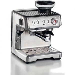 Machine &agrave; caf&eacute; expresso avec broyeur Ariete - mod&egrave;le 1313 - Gris - 15 bar - Espresso - Caf&eacute; moulu